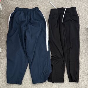 Kids Navy and Black Track Pants